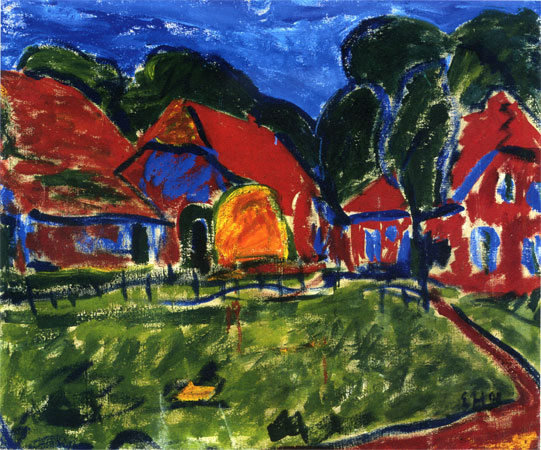 Rote Häuser, 1908, Kunsthalle Bielefeld