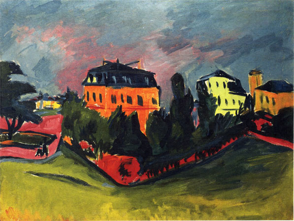 Landschaft bei Dresden (Gewitterlandschaft), 1910, Stiftung Museum Kunst Palast Düsseldorf