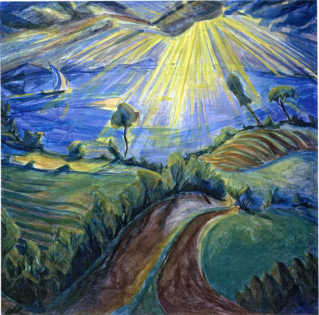 Frühlingslandschaft, 1918, Nationalgalerie, Staatliche Museen zu Berlin