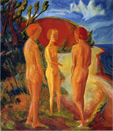 Vor roter Uferwand, 1921, Brücke-Museum Berlin