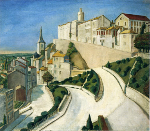 Südfranzösische Stadt, 1929, Brücke-Museum Berlin, Leihgabe aus Privatbesitz