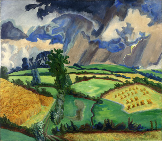 Landschaft im Gewitter, 1935, Privatbesitz