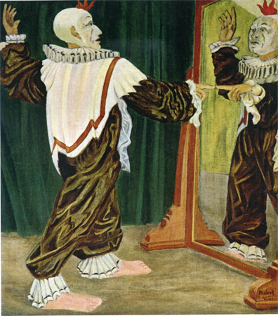 Clown vor dem Spiegel, 1946, Museum Folkwang Essen