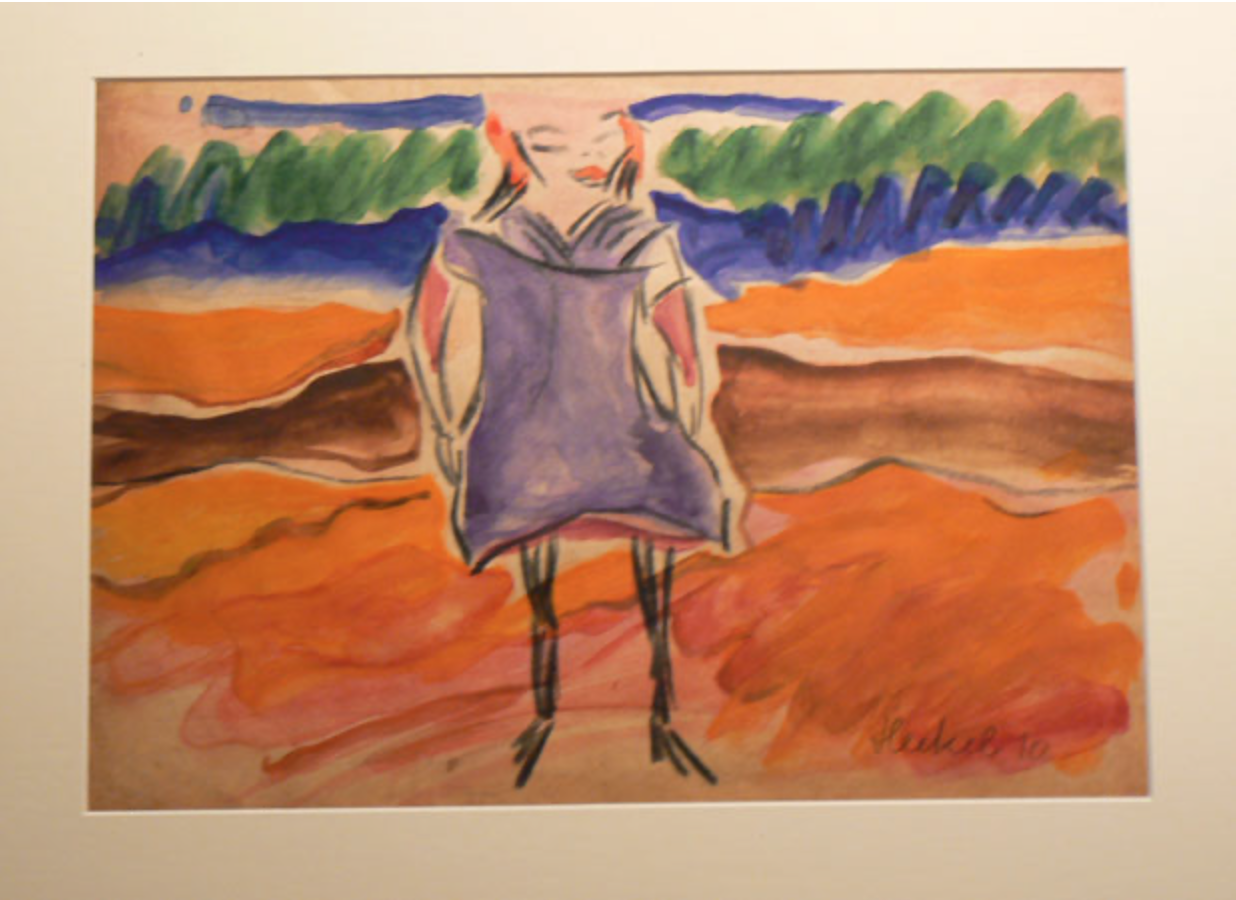 2007, dat. 10, Imitation eines Aquarells von 1909