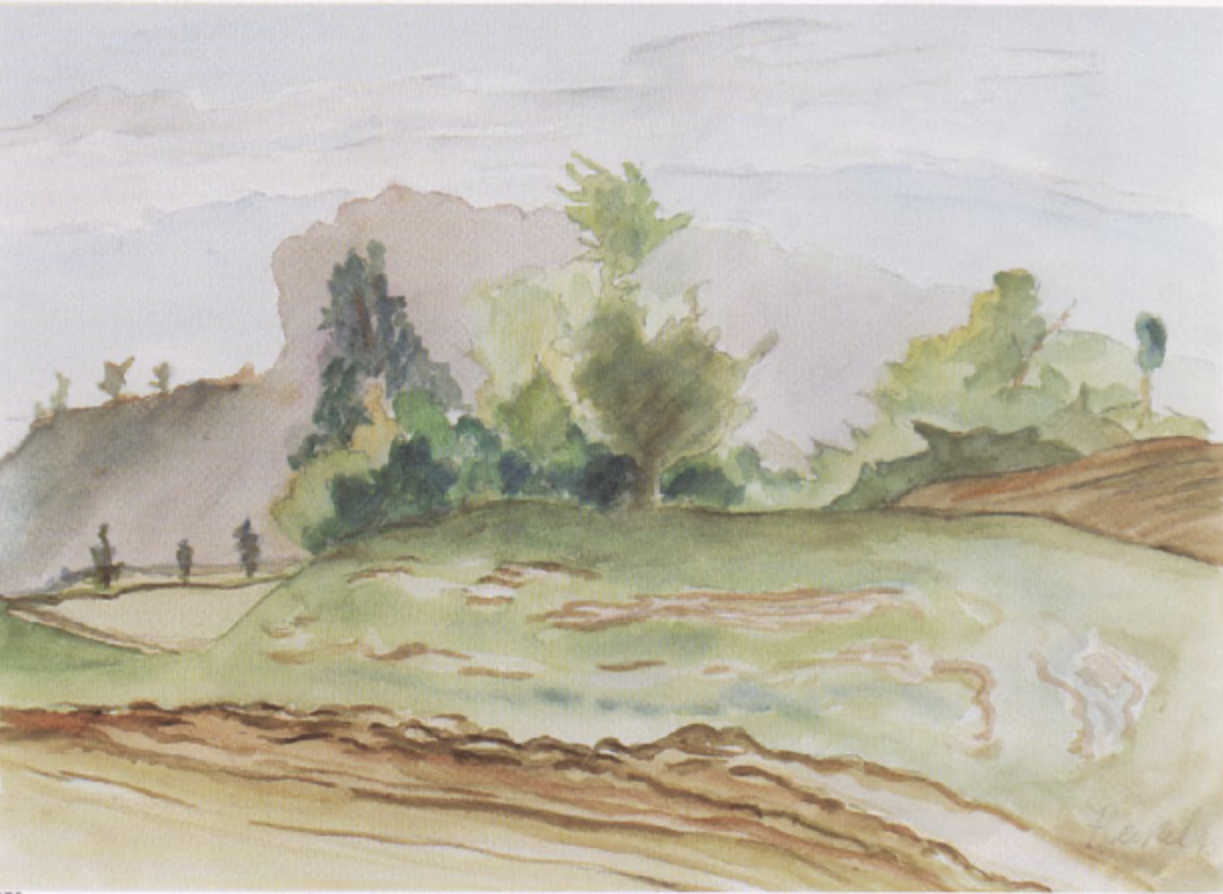 2002, dat. 45, nach einem Aquarell von 1943