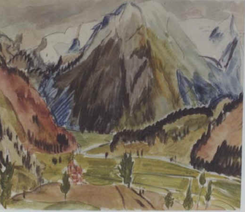 39,6 cm x 51cm, nach einem Aquarell von 1921