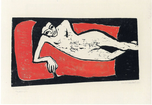 Fränzi liegend, 1910