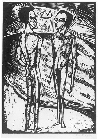 Zwei Männer am Meer, 1920