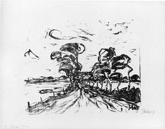 Straße im Moor, 1907