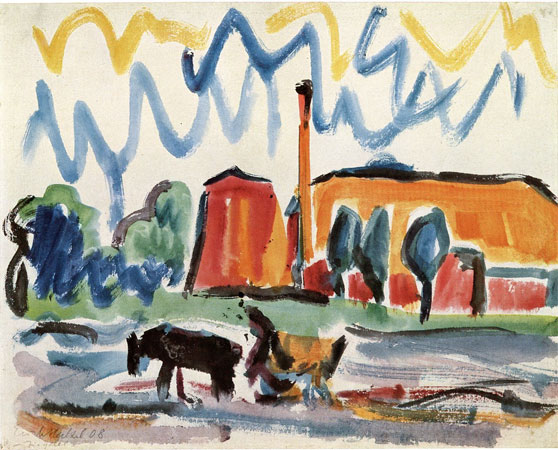 Ziegelei, Dangast, 1908