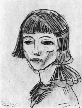 Junge Frau, Bildnis Siddi, 1912