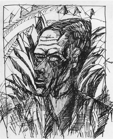 Bildnis, Ernst Ludwig Kirchner, 1918