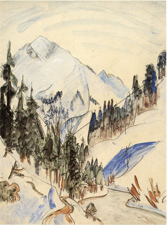 Fluss im Gebirge, 1923