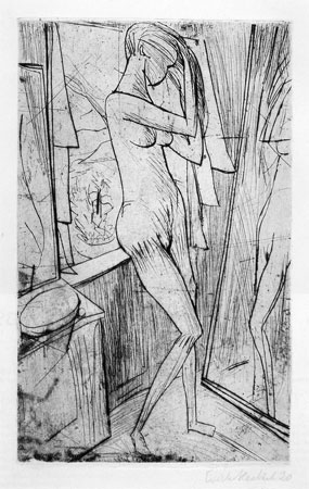 Mädchen vorm Spiegel, 1920