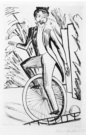 Einradfahrer, 1924