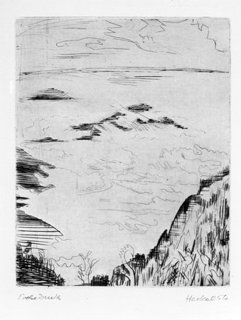 Berge im Nebel, 1954